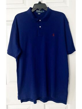Polo Ralph Lauren Blue Polo Shirt, Mens Size Large